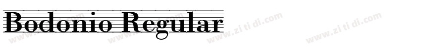 Bodonio Regular字体转换